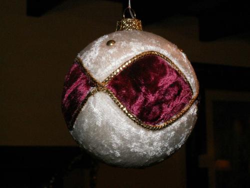 Boules de Noël velours